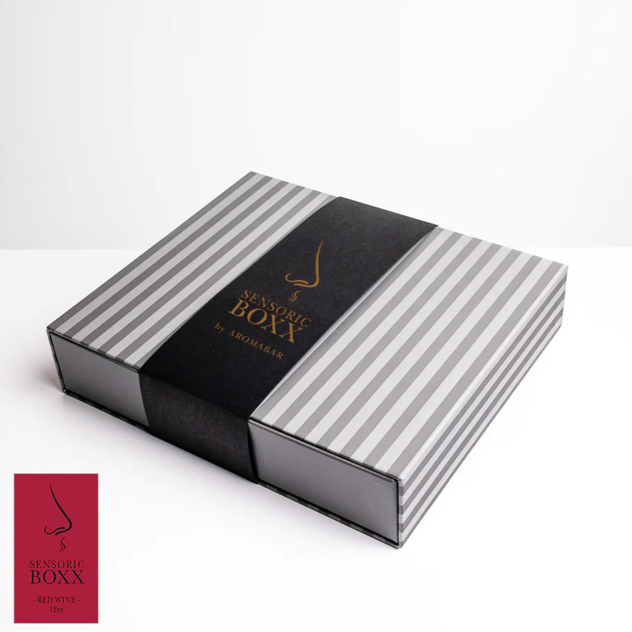 Aromabar Master-Box Rotwein mit 12 typischen Rotweinaromen zur Schulung der Weinsensorik