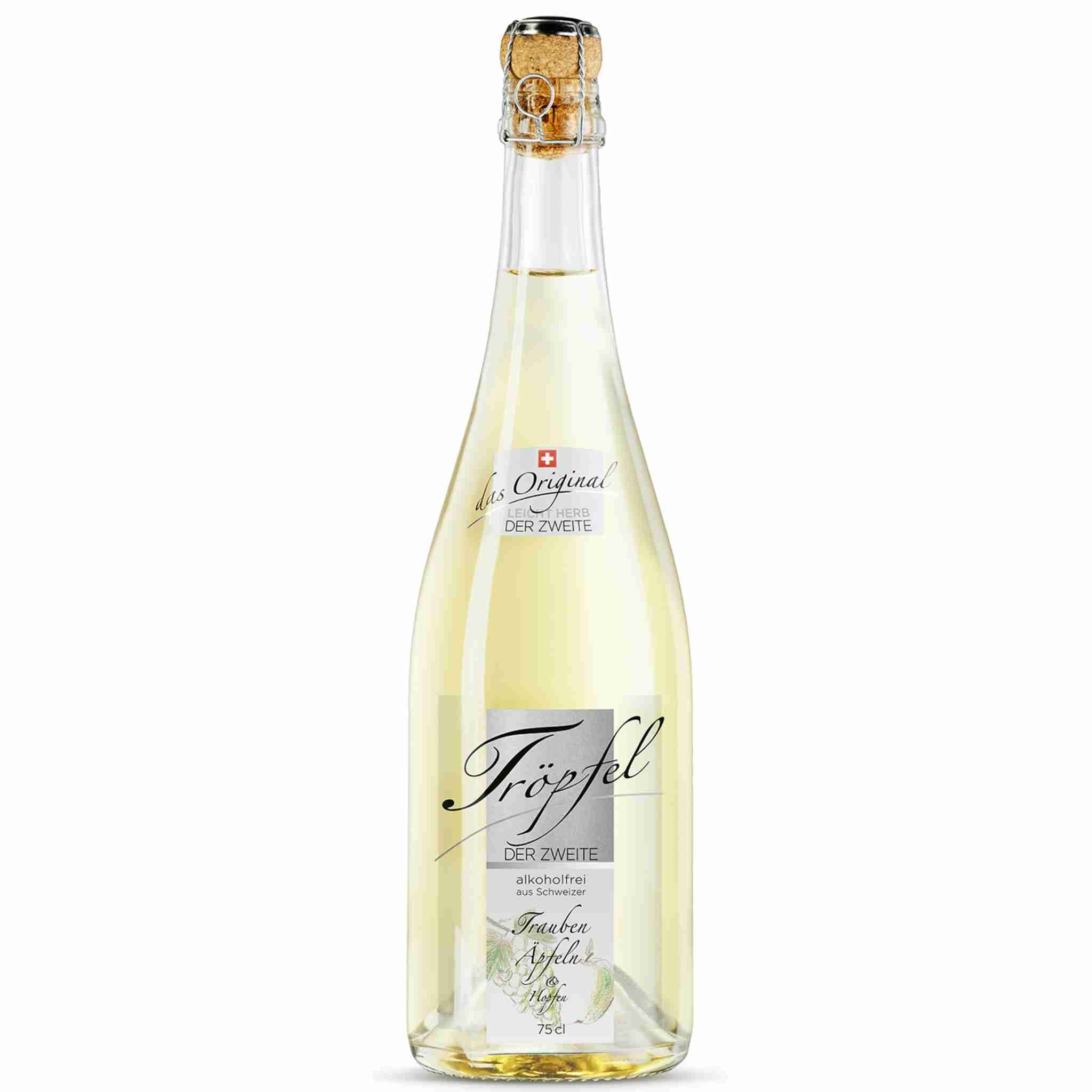 Tröpfel DER ZWEITE - Leichte herb, 75 cl – alkoholfrei